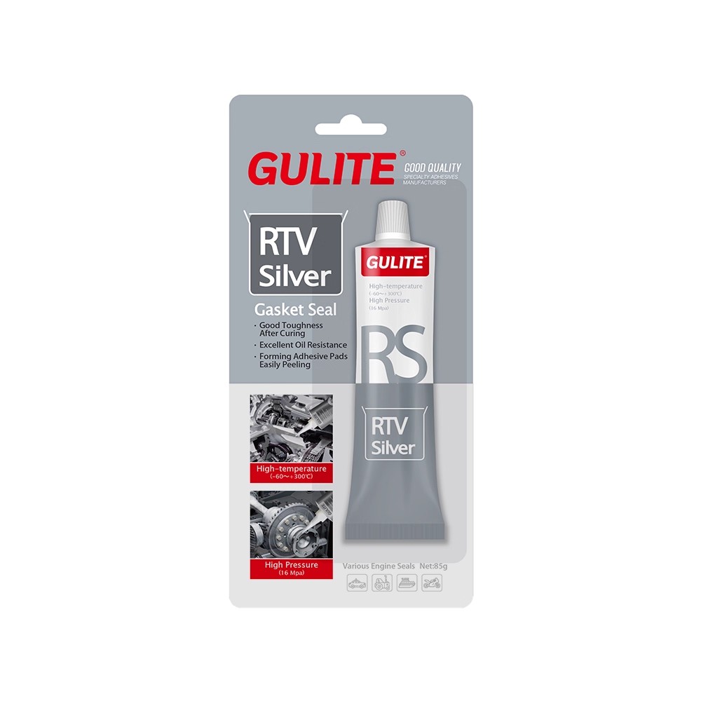 High Temperature Silver RTV Gasket Maker Silicone Sealant 85g