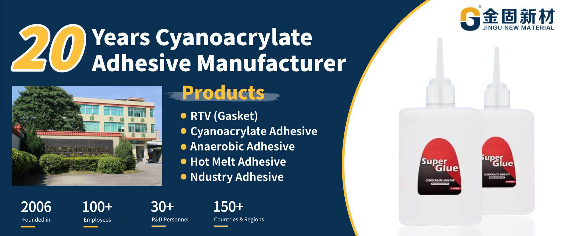 Cyanoacrylate Adhesive Glue Super Glue Manufacturer