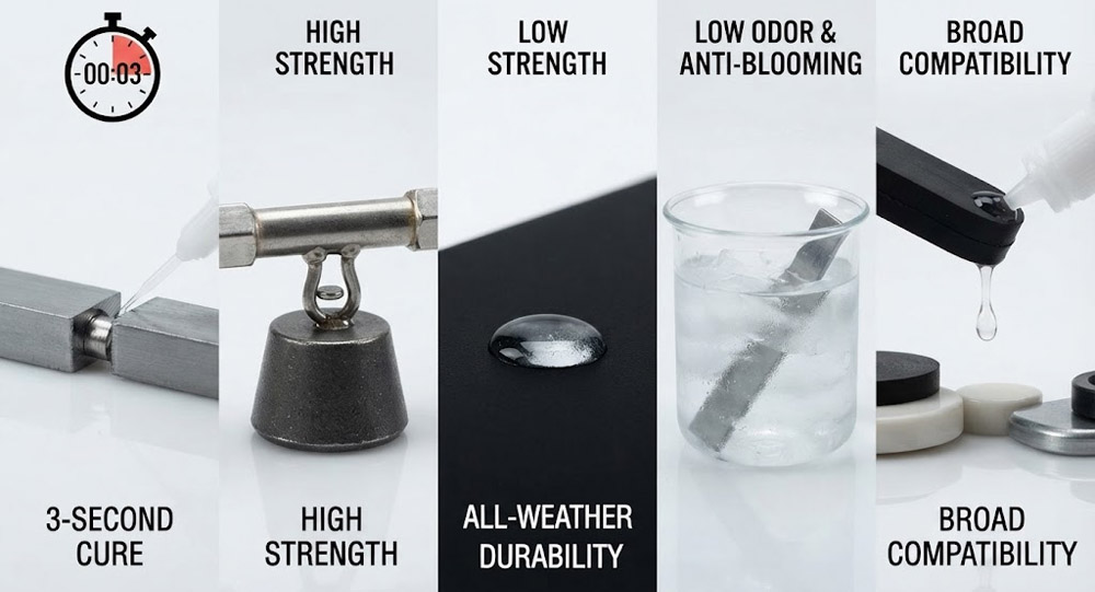 Superglue Manufacturer Key Performance Characteristics