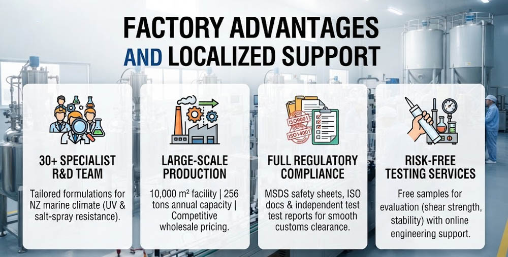 RTV Silicone Sealant Manufacturer Factory Advantages and Localized Support
